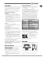 Preview for 5 page of Indesit TAAN 5 V (TK) Operating Instructions Manual