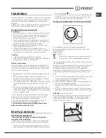 Preview for 15 page of Indesit TAAN 6 FNF Series Operating Instructions Manual