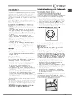 Preview for 23 page of Indesit TAAN 6 FNF Series Operating Instructions Manual