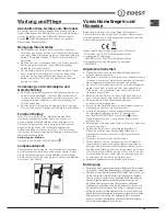 Preview for 25 page of Indesit TAAN 6 FNF Series Operating Instructions Manual