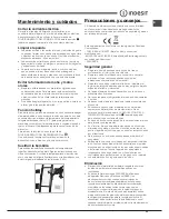 Preview for 33 page of Indesit TAAN 6 FNF Series Operating Instructions Manual