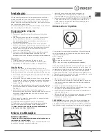 Preview for 35 page of Indesit TAAN 6 FNF Series Operating Instructions Manual