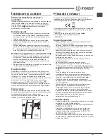 Preview for 41 page of Indesit TAAN 6 FNF Series Operating Instructions Manual