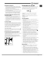 Preview for 21 page of Indesit TAAN 6 FNFxx Operating Instructions Manual