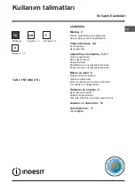 Preview for 1 page of Indesit TAN 65 FNF DNX (TK) Operating Instructions Manual