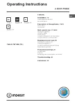 Preview for 13 page of Indesit TAN 65 FNF DNX (TK) Operating Instructions Manual