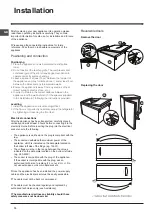 Preview for 10 page of Indesit TF 1 Operating Instructions Manual