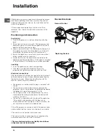 Preview for 10 page of Indesit TFA 1 Operating Instructions Manual