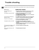 Preview for 13 page of Indesit TFAA 10 Operating Instructions Manual