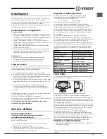 Preview for 15 page of Indesit TIAA 10 Series Operating Instructions Manual