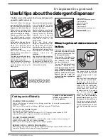 Preview for 8 page of Indesit WA 155 Instructions For Installation And Use Manual