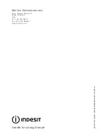 Preview for 16 page of Indesit WA 155 Instructions For Installation And Use Manual