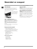 Preview for 20 page of Indesit WIDL 146 - ANNEXE 943 Instructions For Use Manual