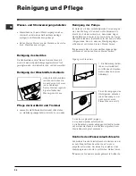 Preview for 34 page of Indesit WIDL 146 - ANNEXE 943 Instructions For Use Manual