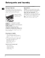 Preview for 10 page of Indesit WIDXL 146 Instructions For Use Manual