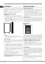 Preview for 20 page of Indesit XD95 Series Operating Instructions Manual