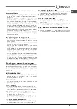 Preview for 35 page of Indesit XD95 Series Operating Instructions Manual