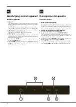 Preview for 8 page of Indesit XH8 Series Operating Instructions Manual