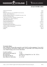 Preview for 2 page of Indoor Cycling TOMAHAWK IC-TKSB-01 Manual