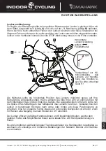 Preview for 11 page of Indoor Cycling TOMAHAWK IC-TKSB-01 Manual