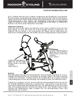 Preview for 20 page of IndoorCycling Group Tomahawk 2010 SB TLS User Manual