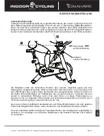 Preview for 22 page of IndoorCycling Group Tomahawk 2010 SB TLS User Manual