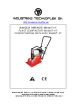 INDUSTRIAS TECHNOFLEX MAMUT-10 Manual preview