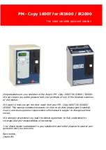 Preview for 3 page of Inepro PM - Copy 1600T for iR1600 Installation Manual