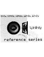 Infinity reference 1040w Instructions For Use Manual preview