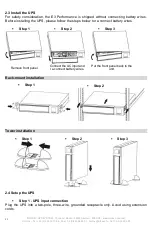 Preview for 32 page of INFOSEC UPS SYSTEM E3 Performance 1100 RT Manual