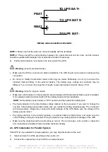 Preview for 76 page of INFOSEC UPS SYSTEM E4 Evolution II + 10k TT HV User Manual