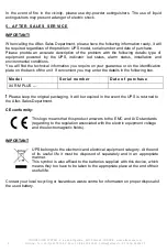 Preview for 4 page of INFOSEC X4 RM PLUS 1000 User Manual