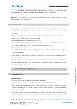 Preview for 10 page of Infrico VBZ Ibiza Service & Installation Manual