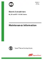 Preview for 1 page of Ingersoll-Rand EL 115V AC Series Maintenance Information