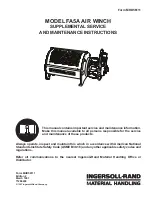 Preview for 1 page of Ingersoll-Rand FA5A Supplemental Service And Maintenance Instructions