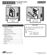 Ingersoll-Rand Schlage BE365 User Manual preview