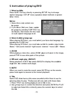 Preview for 12 page of InnovationSquare PORTABLE DVD PLAYER WITH
TWO TFT LCD TV User Manual