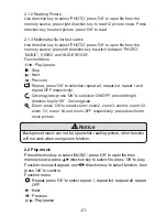 Preview for 23 page of InnovationSquare PORTABLE DVD PLAYER WITH
TWO TFT LCD TV User Manual