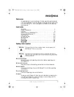 Preview for 2 page of Insignia IS-TV040928 User Manual