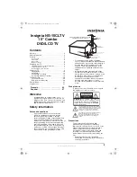 Preview for 2 page of Insignia NS-15cltv User Manual