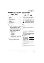 Preview for 3 page of Insignia NS-1UCDVD User Manual