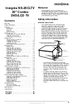 Preview for 3 page of Insignia NS-20CLTV User Manual