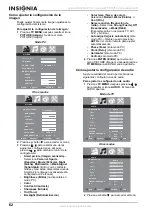 Preview for 62 page of Insignia NS-20CLTV User Manual