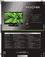 Preview for 2 page of Insignia NS-22E400NA14 Specifications