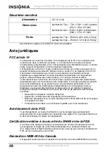 Preview for 48 page of Insignia NS-MVDS7 (French) Manual De L'Utilisateur