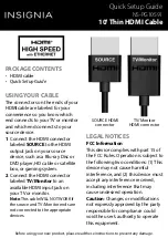 Insignia NS-PG10591 Quick Setup Manual preview