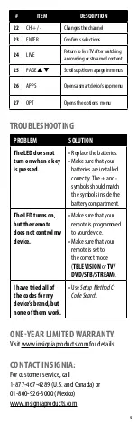 Preview for 9 page of Insignia NS-RMT415 User Manual