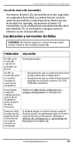 Preview for 43 page of Insignia NS-RMT5D21 User Manual