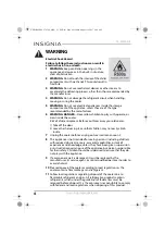 Preview for 4 page of Insignia NS-WB44SS8 User Manual