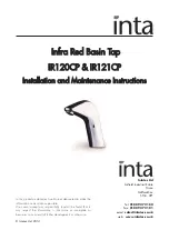 Inta IR120CP Installation And Maintenance Instructions Manual preview